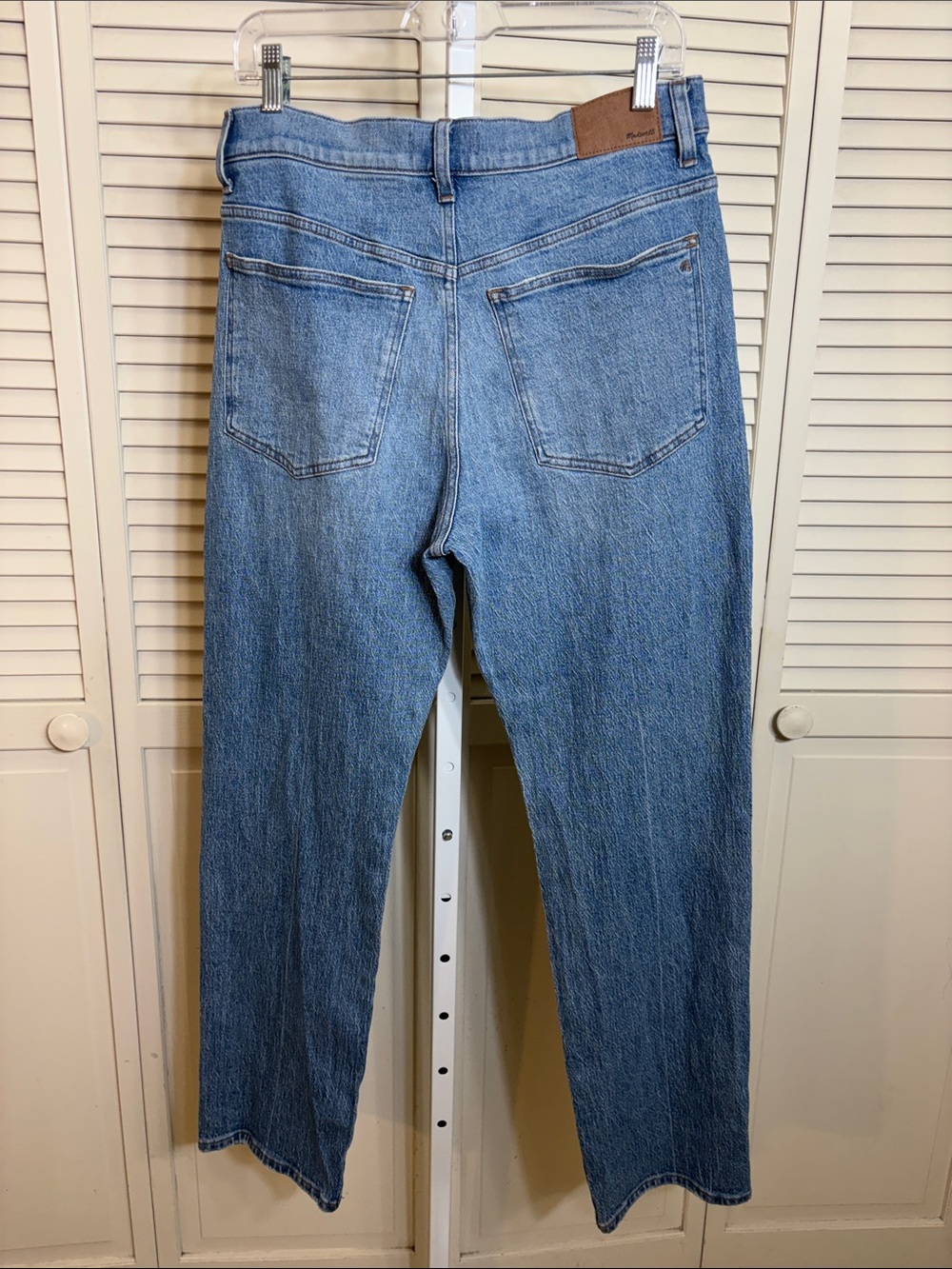 Madewell The '90s Straight Blue Rondell Wash Comfort Stretch Jean Size 30 - Picture 11 of 16